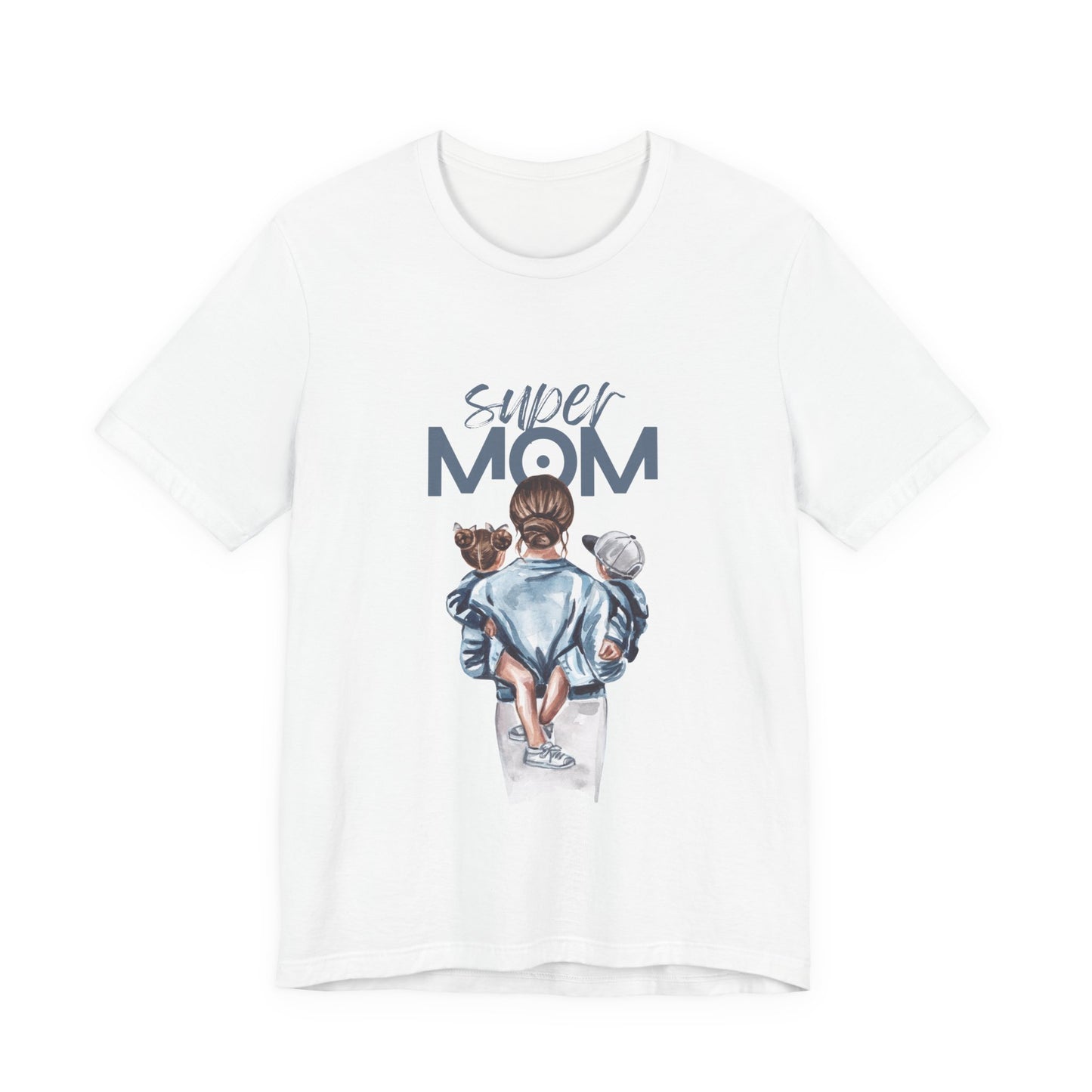 Super Mom Jersey, Mother's Day  Short Sleeve T-shirt Sizes Small to 3XL