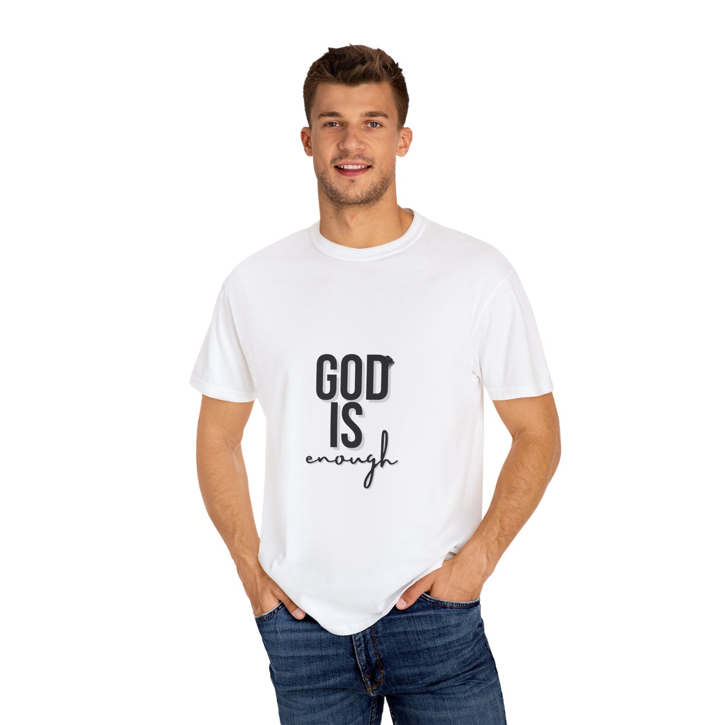 God is Enough Faith-Inspired Unisex T-Shirt - "God Is Enough" - Casual Wear, Gift for Believers, Spiritual Reminder, Christian Apparel