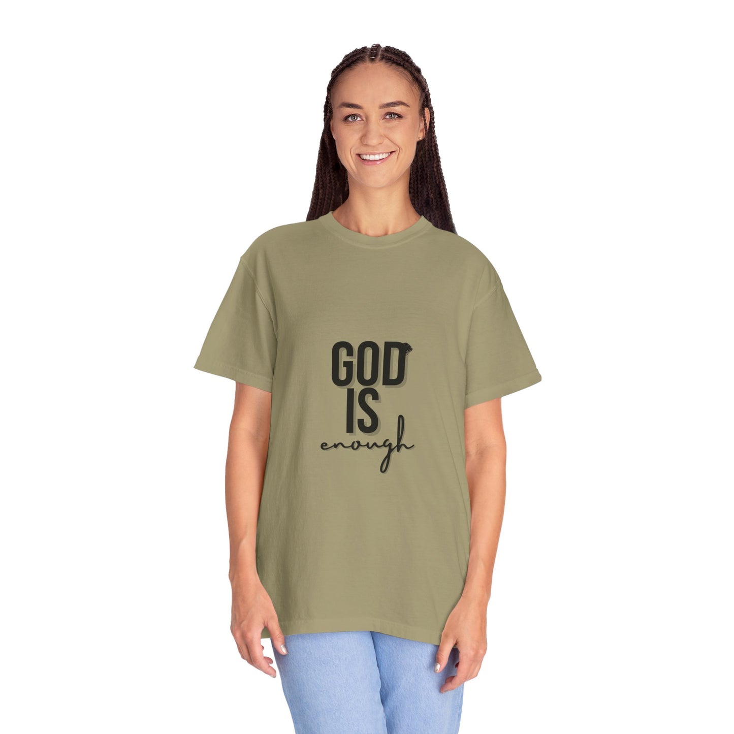 God is Enough Faith-Inspired Unisex T-Shirt - "God Is Enough" - Casual Wear, Gift for Believers, Spiritual Reminder, Christian Apparel