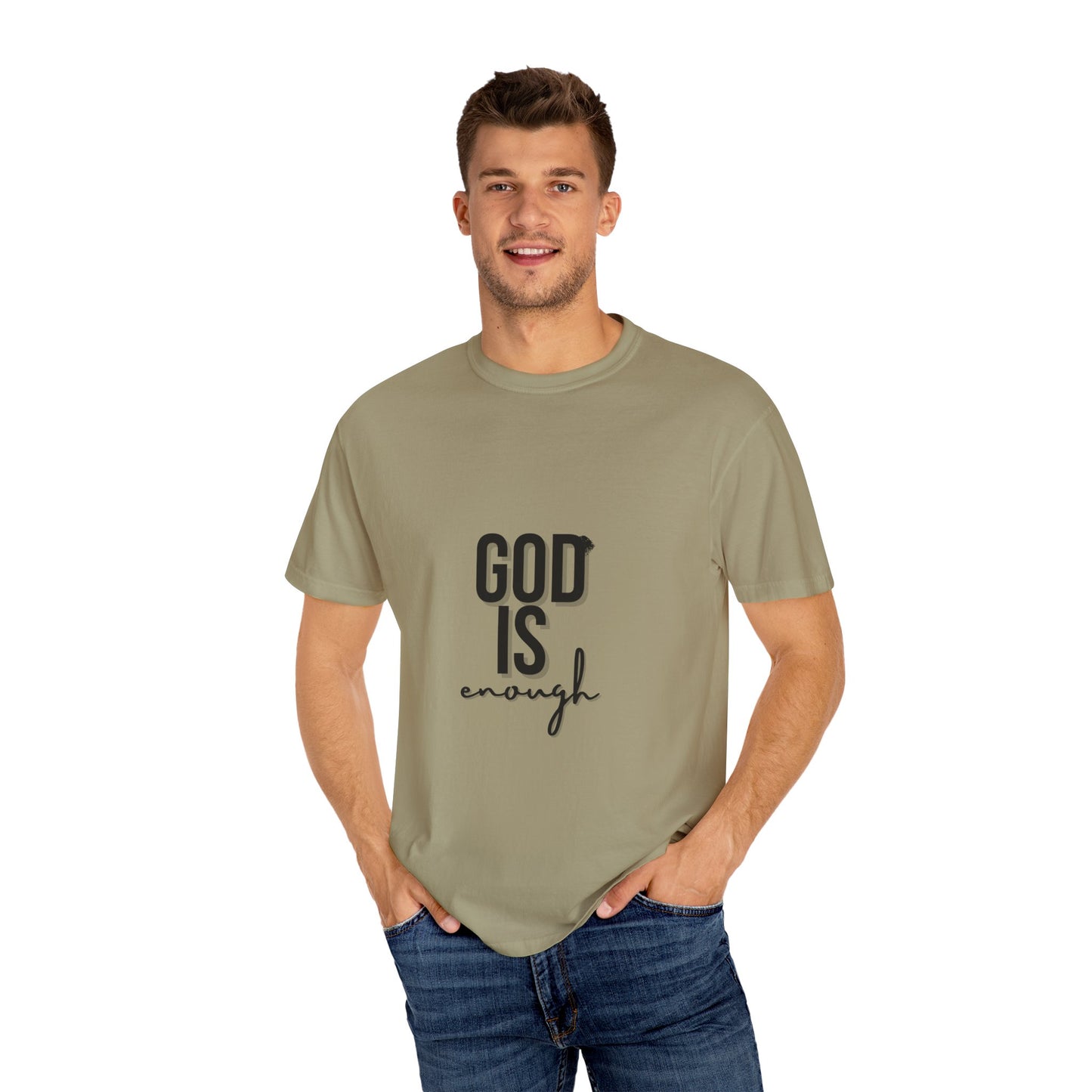 God is Enough Faith-Inspired Unisex T-Shirt - "God Is Enough" - Casual Wear, Gift for Believers, Spiritual Reminder, Christian Apparel