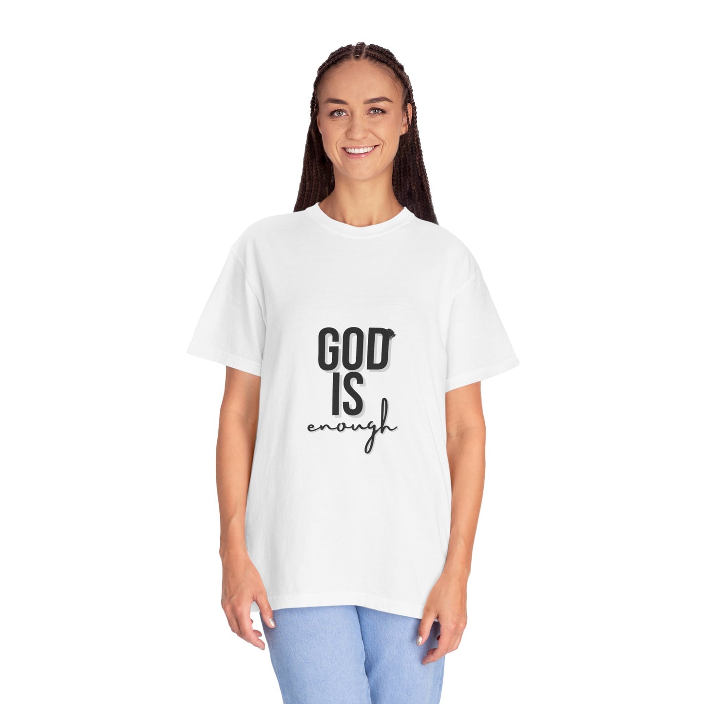 God is Enough Faith-Inspired Unisex T-Shirt - "God Is Enough" - Casual Wear, Gift for Believers, Spiritual Reminder, Christian Apparel