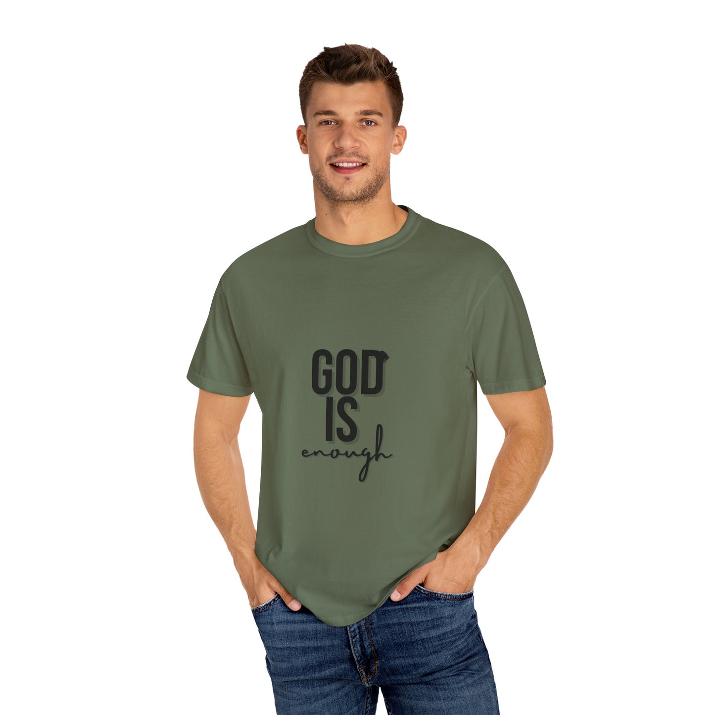 God is Enough Faith-Inspired Unisex T-Shirt - "God Is Enough" - Casual Wear, Gift for Believers, Spiritual Reminder, Christian Apparel